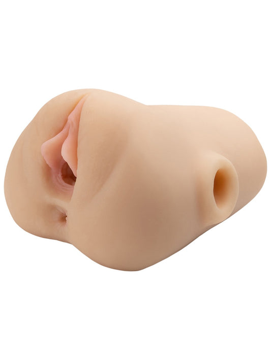 PDX Plus Double Pounder Vibrating Squeeze Realistic Stroker