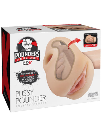 PDX Pussy Pounder Squeeze Stroker Light - Masturbators and Strokers