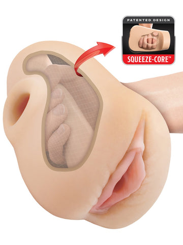 PDX Pussy Pounder Squeeze Stroker Light - Masturbators and Strokers
