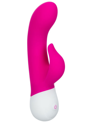Basic Essentials Rechargeable Dual Pleaser Rabbit Vibrator - Rabbit Vibrators