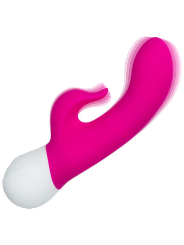Basic Essentials Rechargeable Dual Pleaser Rabbit Vibrator - Rabbit Vibrators