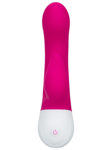 Basic Essentials Rechargeable Dual Pleaser Rabbit Vibrator - Rabbit Vibrators