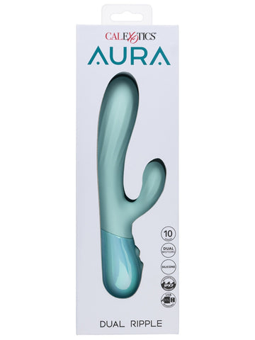 Aura Dual Ripple Rabbit Vibrator by California Exotics - Rabbit Vibrators