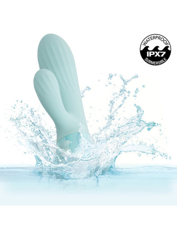 Aura Dual Ripple Rabbit Vibrator by California Exotics - Rabbit Vibrators