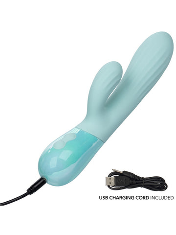 Aura Dual Ripple Rabbit Vibrator by California Exotics - Rabbit Vibrators