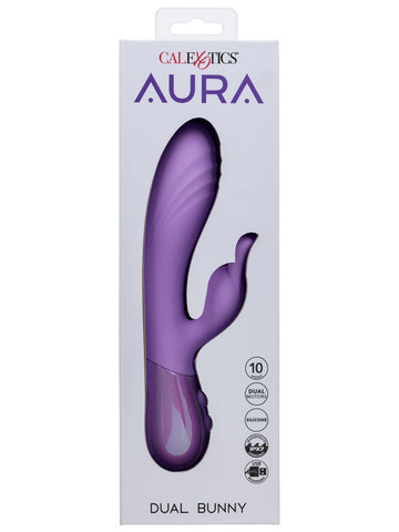 Aura Dual Bunny Rabbit Vibrator by California Exotics - Rabbit Vibrators