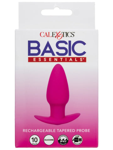 Basic Essentials Rechargeable Tapered Probe - Butt Plugs