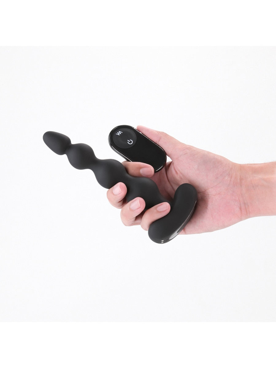 NS Novelties Renegade Reign Vibrating Anal Play Bead - Anal Beads and Balls