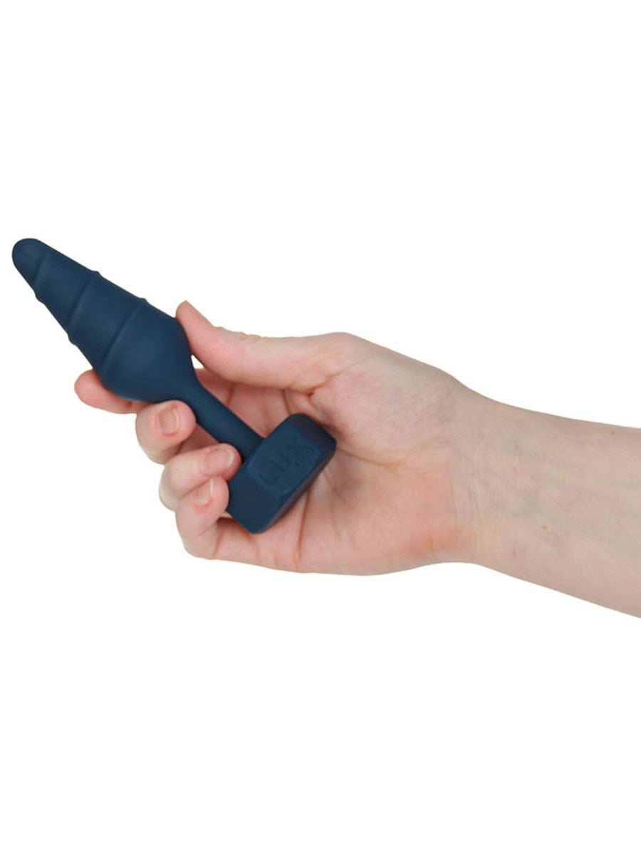 BMS Factory Lux Active Twist Silicone Anal Plug Blue - Butt Plugs