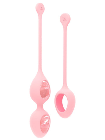 Yonii - Set of 2 Quartz Yoni Eggs by Biird - Love Eggs and Kegel Exercisers