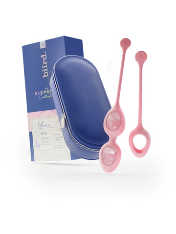 Yonii - Set of 2 Quartz Yoni Eggs by Biird - Love Eggs and Kegel Exercisers