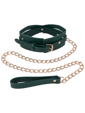 Indica Cutout Collar and Leash by Sportsheets - Collars and Leads