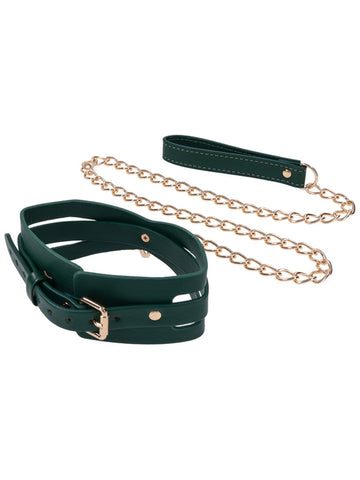 Indica Cutout Collar and Leash by Sportsheets - Collars and Leads