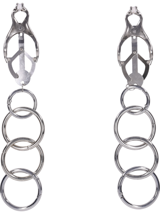 Edge by Sportsheets Tuggable Clover Clamps - Nipple and Clit Clamps