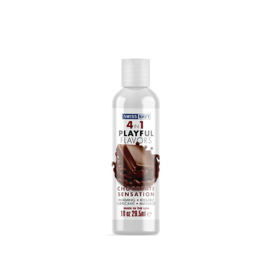 Swiss Navy Playful Flavours 4 In 1 Chocolate Sensation Waterbased Lubricant