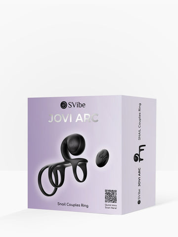 Snail JOVI Arc Couples Ring Noir Haze by SVibe - Vibrating Cock Rings
