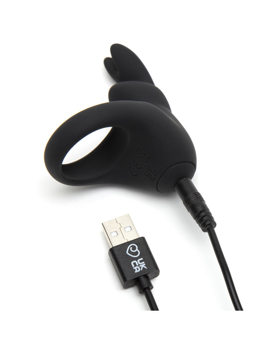 Love Honey Happy Rabbit Rechargeable Rabbit Cock Ring - Vibrating Cock Rings