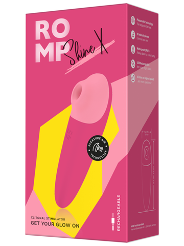 Romp Shine X Clit Vibrator by Lovehoney - Clit Ticklers and Pulsators