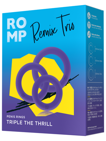 Romp Remix Trio Cock Ring Set by Lovehoney - Cock Ring Sets