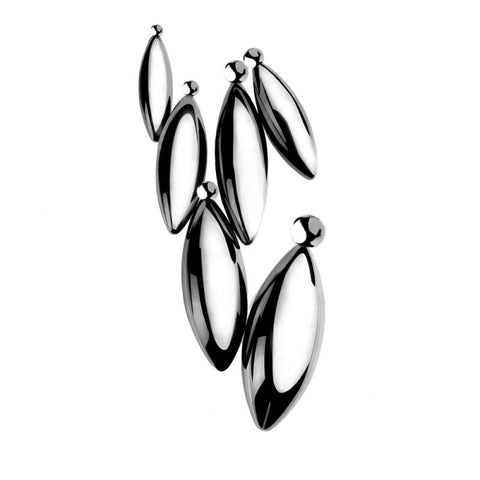 Oval Bullet Urethral Sound with Pull Ring by BDStyle - Urethral Sounds