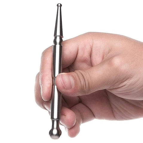 Stainless Steel Double Down Penis Plug by BDStyle - Penis Plugs