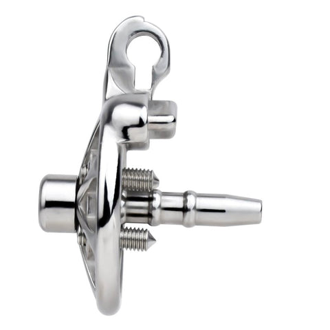 Spike Mens Chastity Cage With Metal Urethral Catheter - Male Chastity
