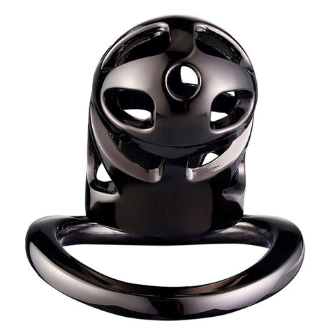 Black Men's Chastity Cage with 3 Ring Sizes by BDStyle - Male Chastity