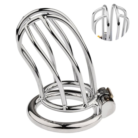 Classic Small Banana Male Chastity Cage Hide Lock - Male Chastity