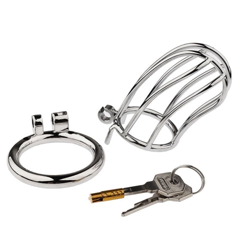 Classic Small Banana Male Chastity Cage Hide Lock - Male Chastity