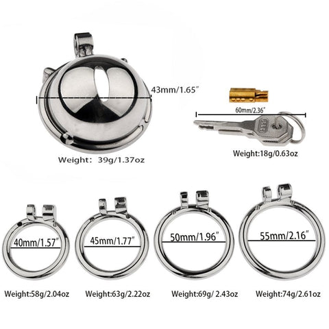 CB Chastity Hide Lock Male Cock Cage by BDStyle - Male Chastity