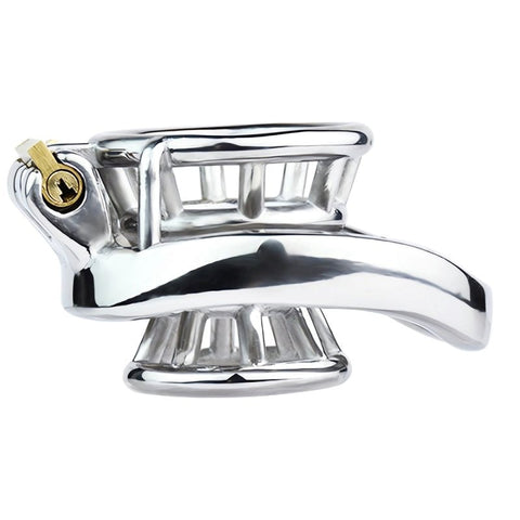 Stuck In Stainless Steel Male Chastity Cage by BDStyle - Male Chastity