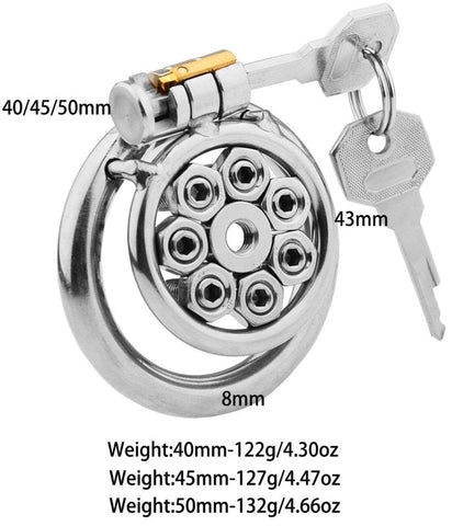 Spikes Flat Male Chastity Cock Cage by BDStyle - Male Chastity