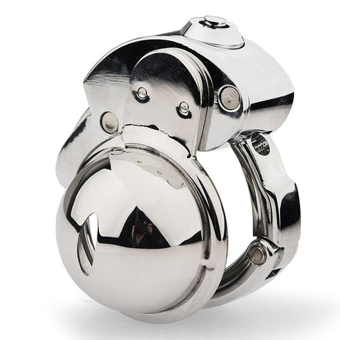 CB Mens Chastity Lock Cock Cage With Adjustable Ring - Male Chastity