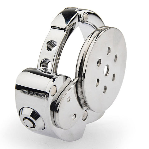Lid Male Chastity Cock Cage With Adjustable Ring - Male Chastity