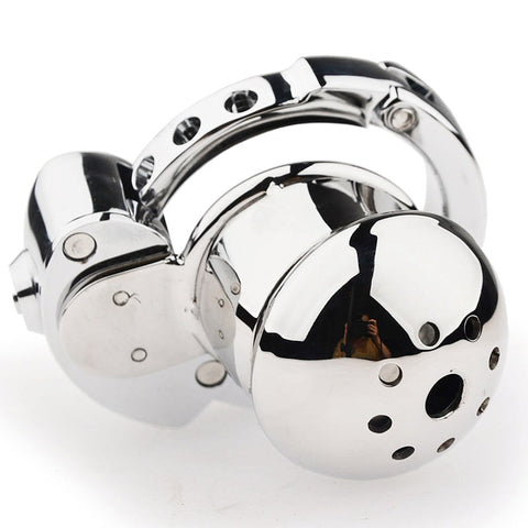 Exile Deluxe Locking Confinement Cock Cage by BDStyle - Male Chastity