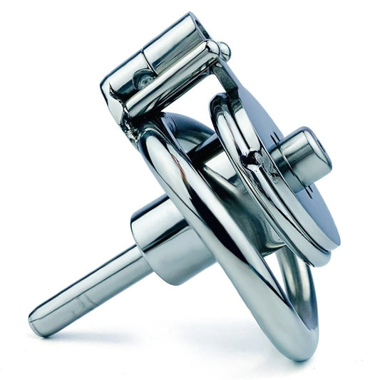 BDStyle Double Screw Negative Male Chastity Cage With Catheter