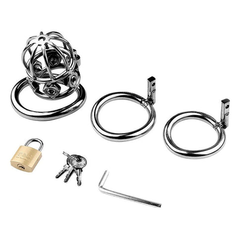 Spike Alloy Male Chastity Cock Cage by BDStyle - Male Chastity