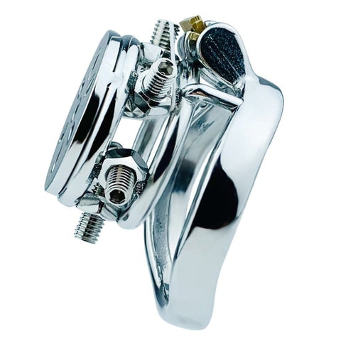 Rivet Screw Cover Mens Chastity Lock Cage by BDStyle - Male Chastity
