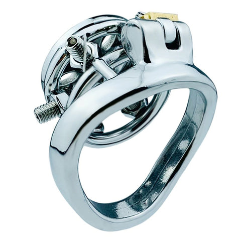 Rivet Screw Cover Mens Chastity Lock Cage by BDStyle - Male Chastity