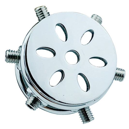 BDStyle Rivet Screw Cover Male Chastity Lock Cage With Bent Ring