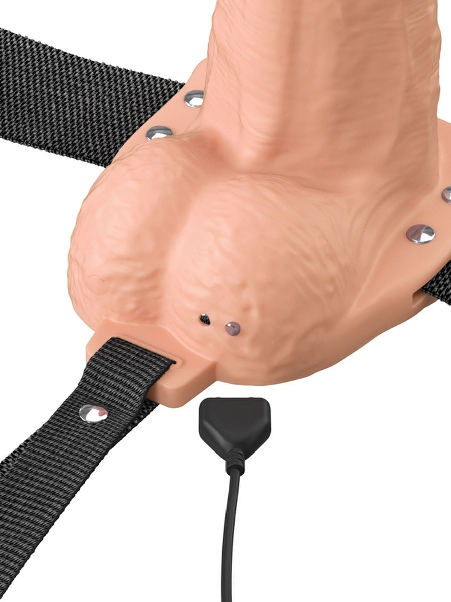 Pipedream Fantasy X-Tensions Elite 6 in. Vibrating Strap-On - Strap On Sextoys