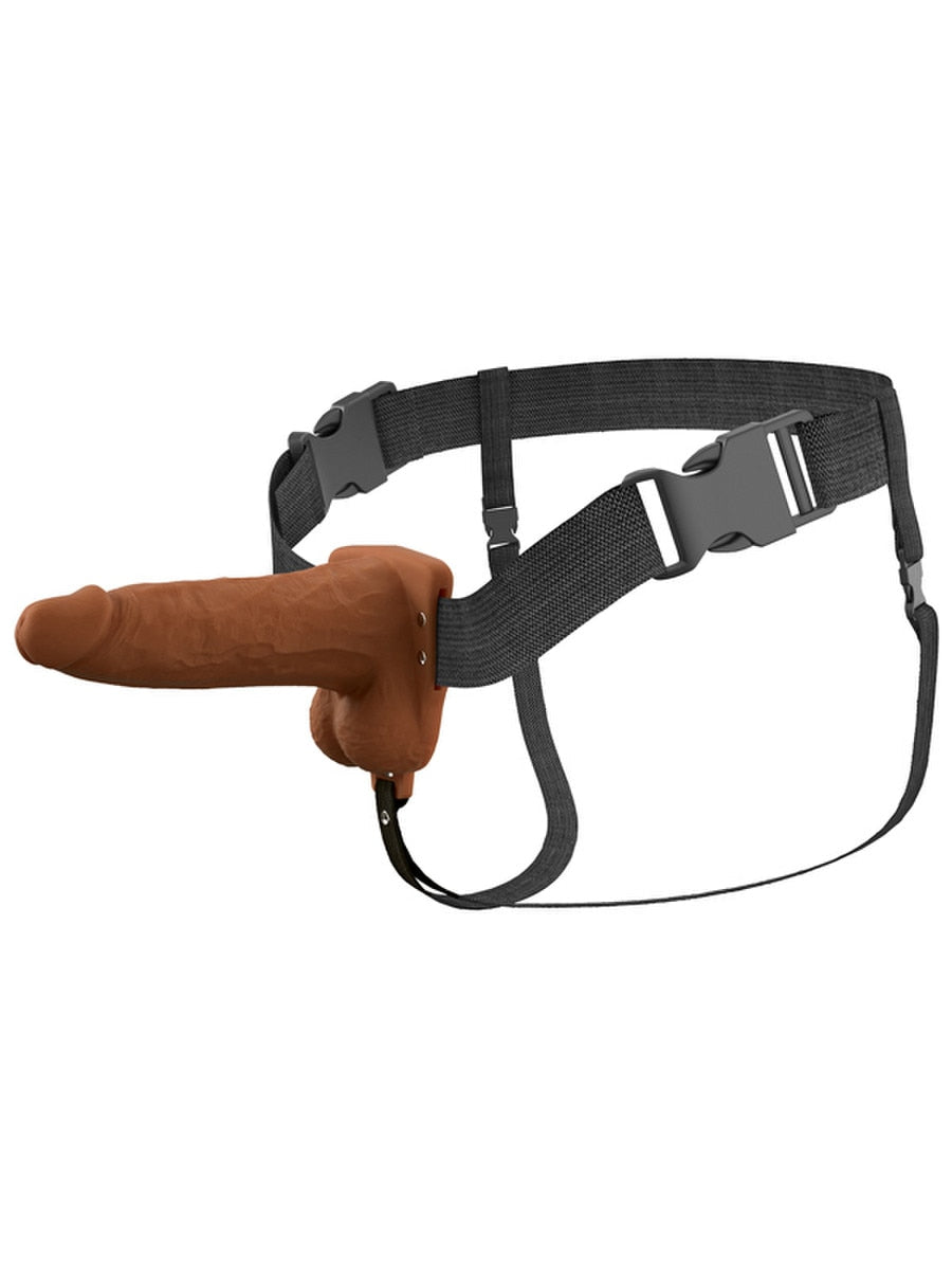 Pipedream Fantasy X-Tensions Elite 6 in. Vibrating Strap-On - Strap On Sextoys