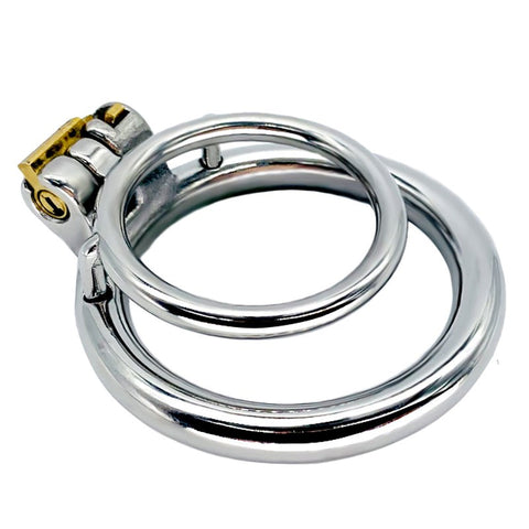 Double Ring Male Chastity Lock Cage by BDStyle - Male Chastity