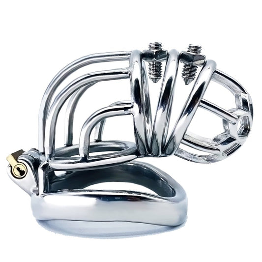 BDStyle Rivet Screw Bent Male Cock Cage