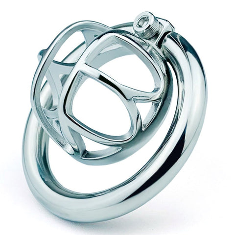 Hex Screw Steel Men's Cock Cage by BDStyle - Male Chastity