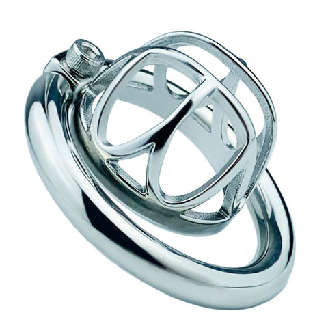 Hex Screw Steel Men's Cock Cage by BDStyle - Male Chastity