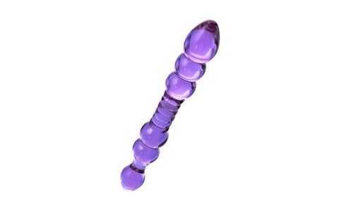 Sexus Mauve 22.8cm Double Ended Glass Dildo by ToyFa - Glass Sex Toys