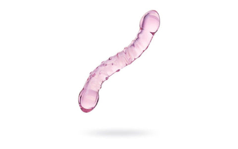 Sexus Pink 19.5cm Double Ended Glass Dildo by ToyFa - Glass Sex Toys