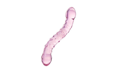 Sexus Pink 19.5cm Double Ended Glass Dildo by ToyFa - Glass Sex Toys