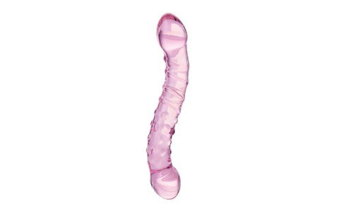 Sexus Pink 19.5cm Double Ended Glass Dildo by ToyFa - Glass Sex Toys